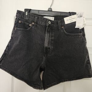 NWT Abercrombie Black Dad Shorts